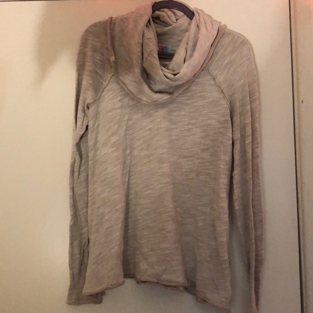 Free People long sleeve cowl neck knit